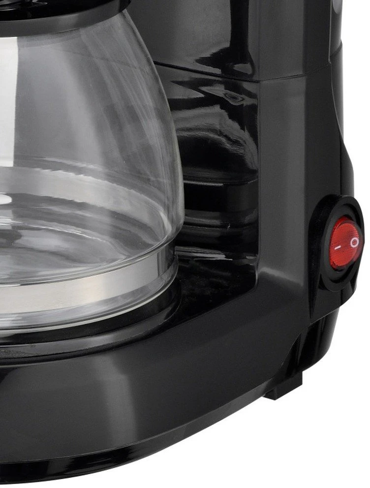 Lašelinis kavos aparatas FIT2 CM-102, 650 W, 0,75 l su stikliniu ąsočiu, juodas