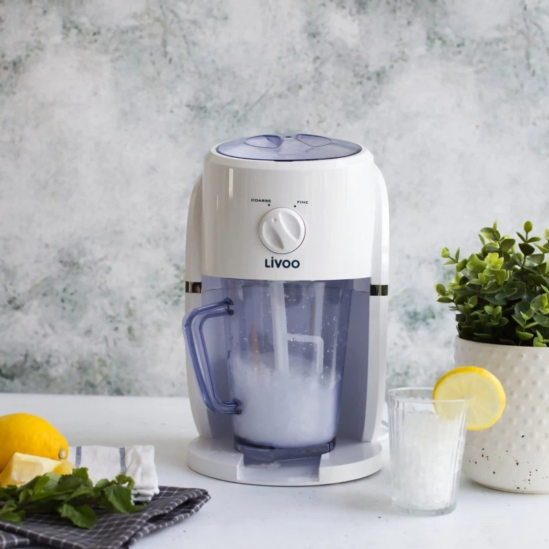 Ledo smulkintuvas ir šaldytų gėrimų aparatas Livoo DOM430 2-in-1 25W 1,1 l, baltas