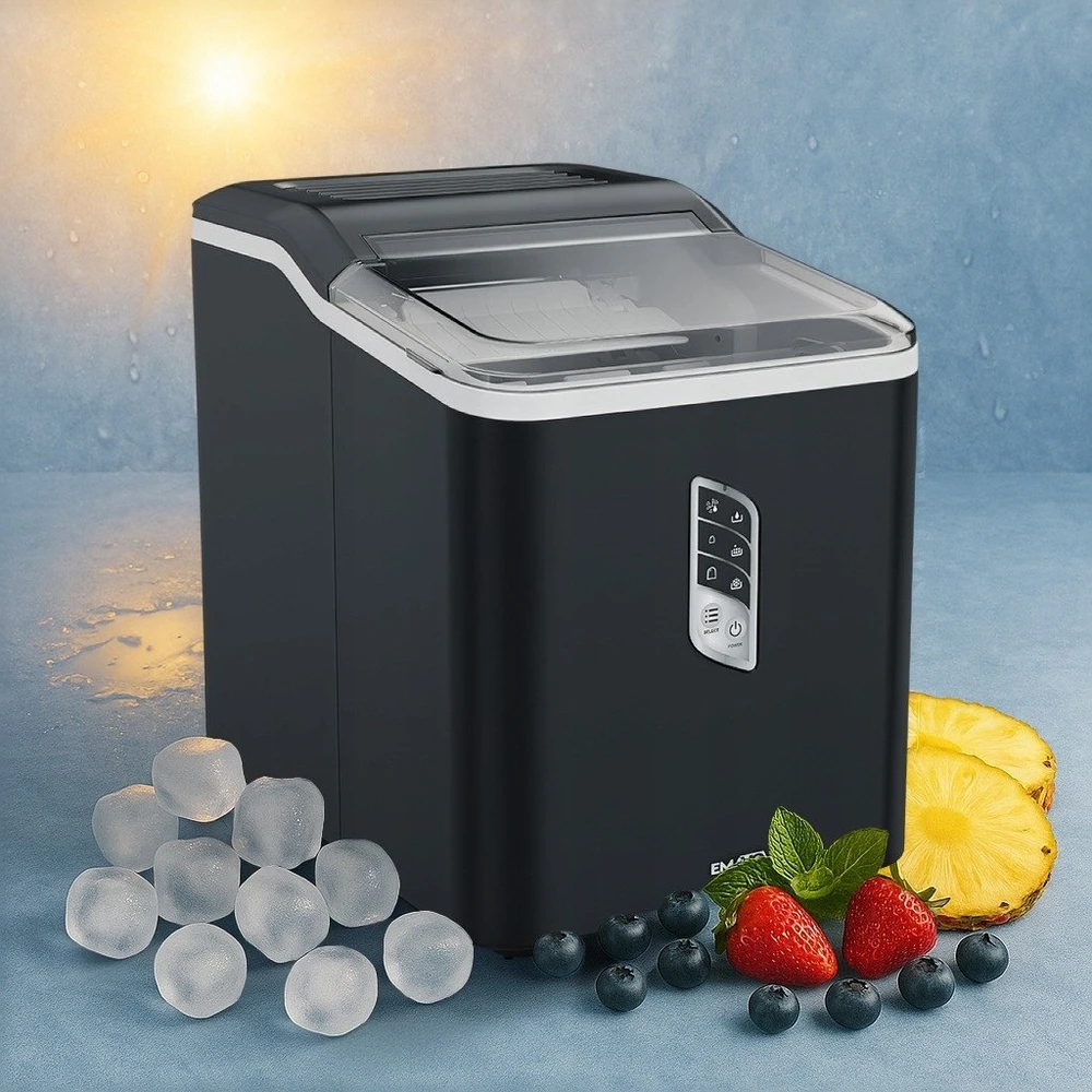 Ledukų gaminimo aparatas EMAVO IceFlow, 1,5L bakelis, 12kg/24h, 120W, juodas