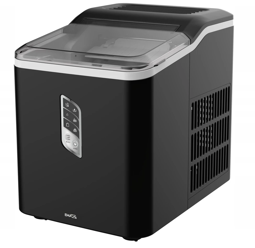 Ledukų gaminimo aparatas EMAVO IceFlow, 1,5L bakelis, 12kg/24h, 120W, juodas
