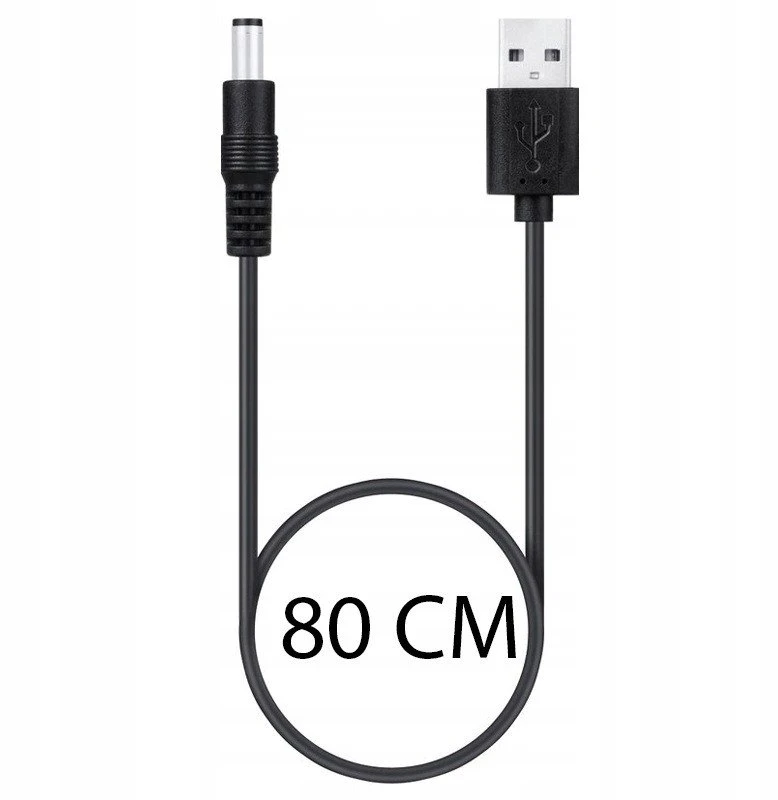Retoo Kabelis Maitinimo laidas USB nuolatinės srovės įkroviklis 5,5 mm 5 V universalus energiją taupantis