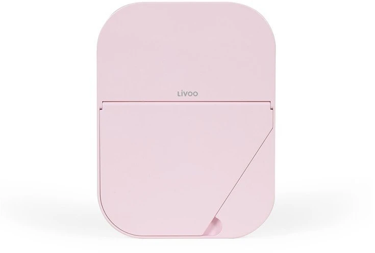 Makiažo veidrodis su apšvietimu Livoo DOS224P LED su jutikliniu valdymu 1000mAh USB-C rožinis