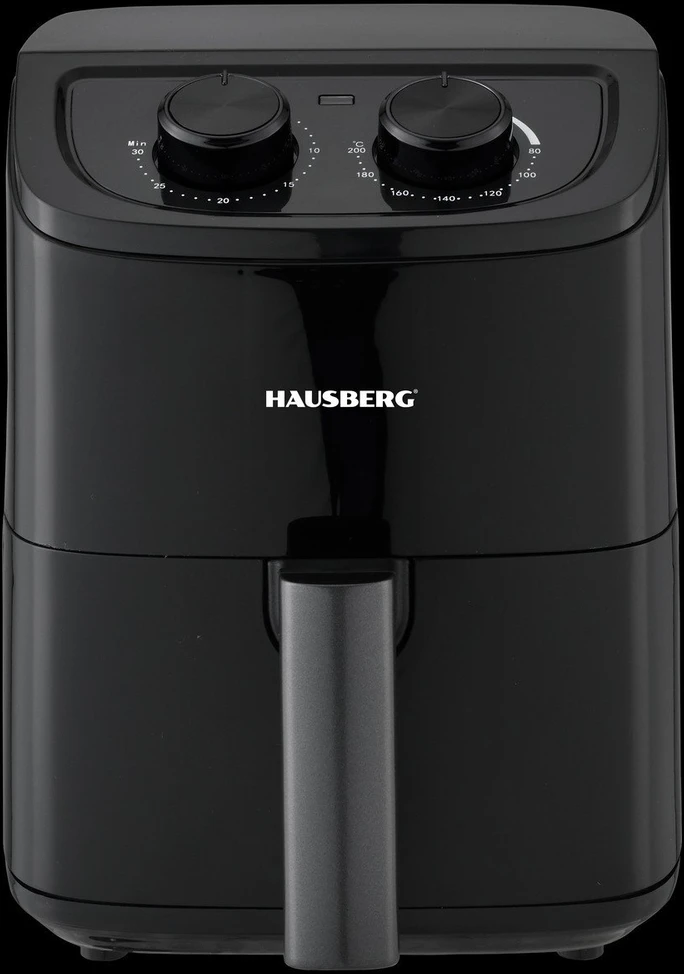 Oro gruzdintuvė Hausberg HB-2352NG, 3L, 1200 W, juoda