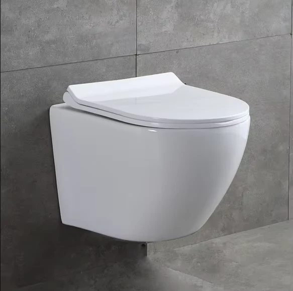 Pakabinamas klozetas be apvado FIT2 7001, 490 mm, su lėto nusileidimo dangčiu, dvigubas nuleidimas 3/6 L, suderinamas su Geberit