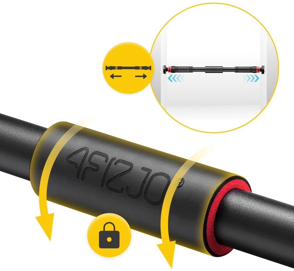 Prisitraukimo skersinis tarp durų 4FIZJO, reguliuojamas 66-100 cm, iki 150 kg