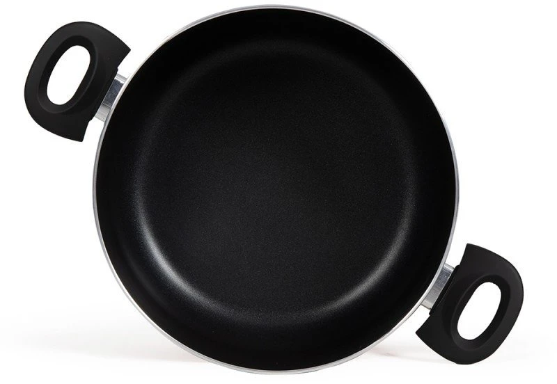 Puodas su stiklo dangčiu Livoo MEP151R Premier Chef, 28 cm, aliuminis, neprisvylanti danga, raudonas