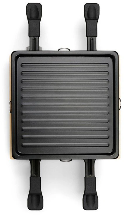 Raclette grilis Livoo DOC311 4 asmenims 800 W su bambuko korpusu, juodas