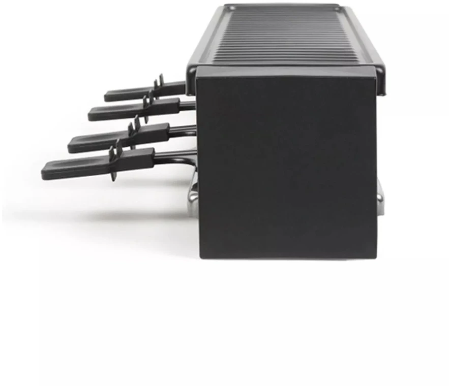 Raclette grilis ONLI ON1011N 4 asmenims 800 W su nuimama kaitplokšte 42 x 11 cm, juodas
