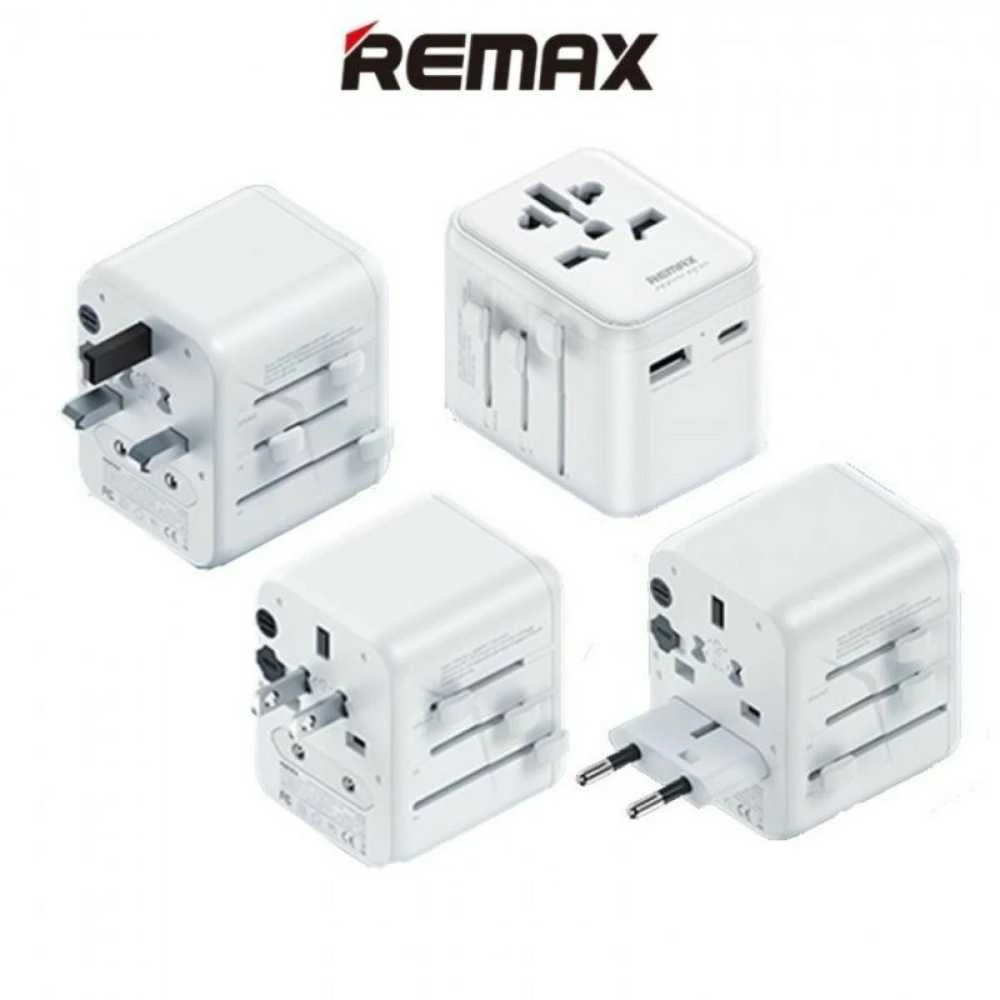 Laidinis įkroviklis REMAX ASTRO series RP-U23 EU/US/CN/AU 2.4A baltos spalvos