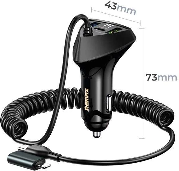 Įkroviklis automobilis Remax RCC328 20W+22.5W PD+QC