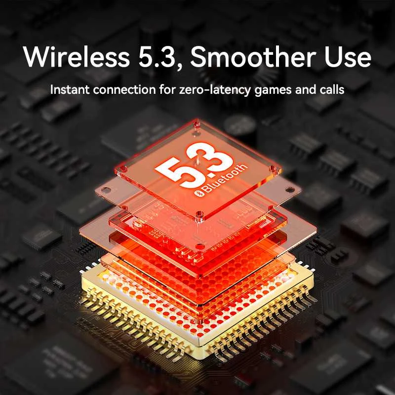 Belaidės TWS ausinės REMAX CozyBuds 6C Clear Bluetooth 5.3 ENC IPX4: Spalva - Oranžinė