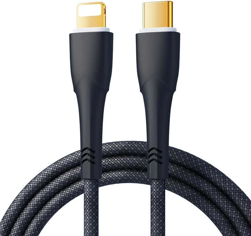 USB-C laidas su Lightning Remax Bosu, 1.2 m, 20 W (juodas)