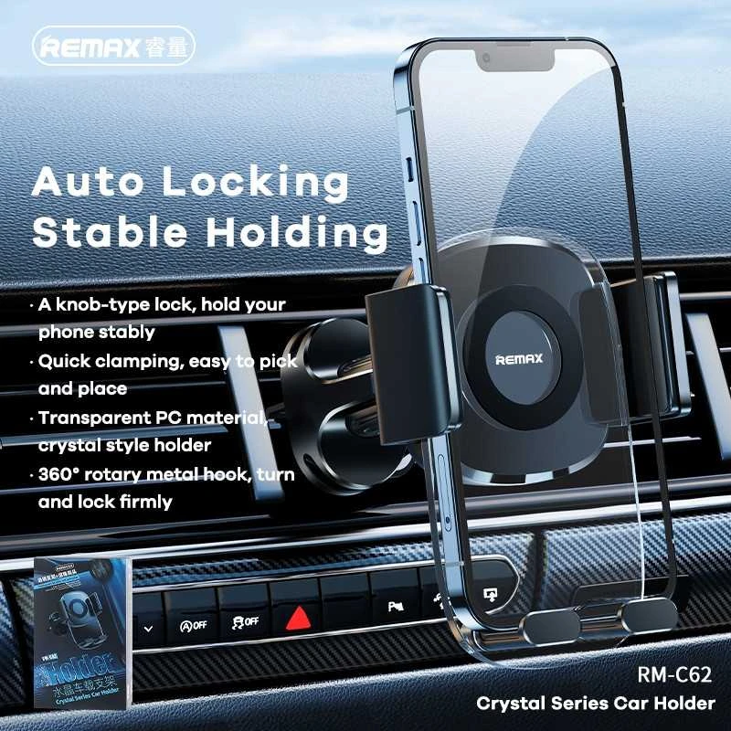 Automobilinis laikiklis Remax, RM-C62 (kristalinis)