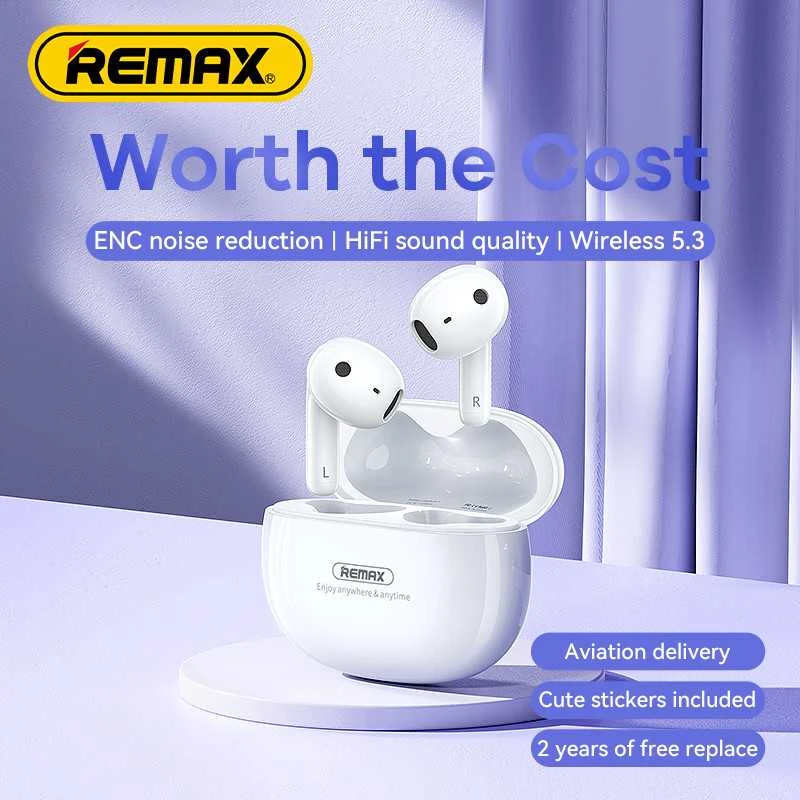 Belaidės TWS ausinės REMAX CozyBuds 1 Bluetooth 5.3: Spalva - Sierra Mėlyna
