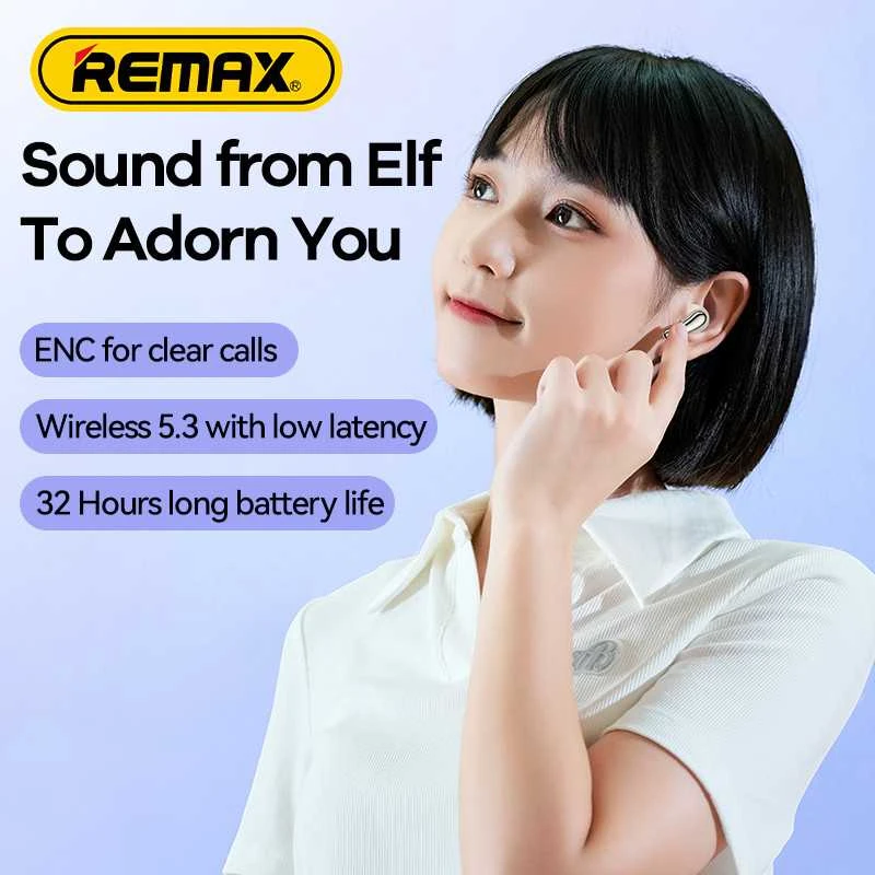 Belaidės TWS ausinės REMAX ClearBuds C1 Bluetooth 5.3: Spalva - Mėlyna