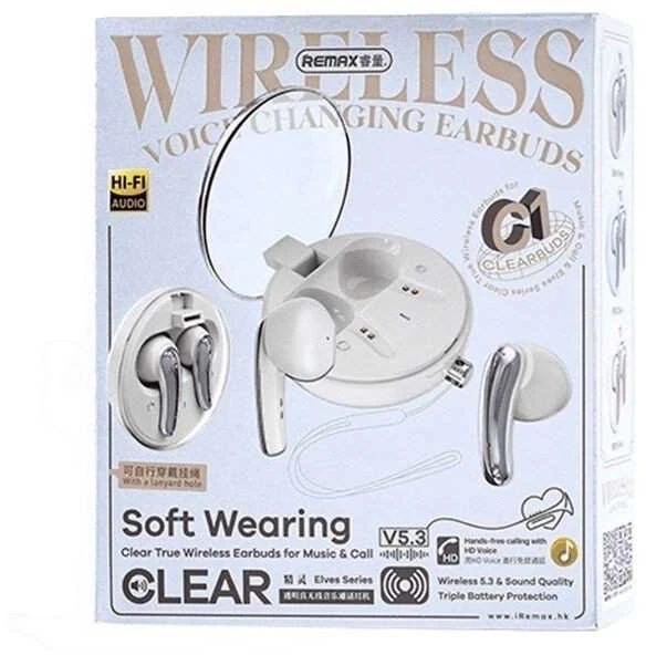 Belaidės TWS ausinės REMAX ClearBuds C1 Bluetooth 5.3: Spalva - Mėlyna