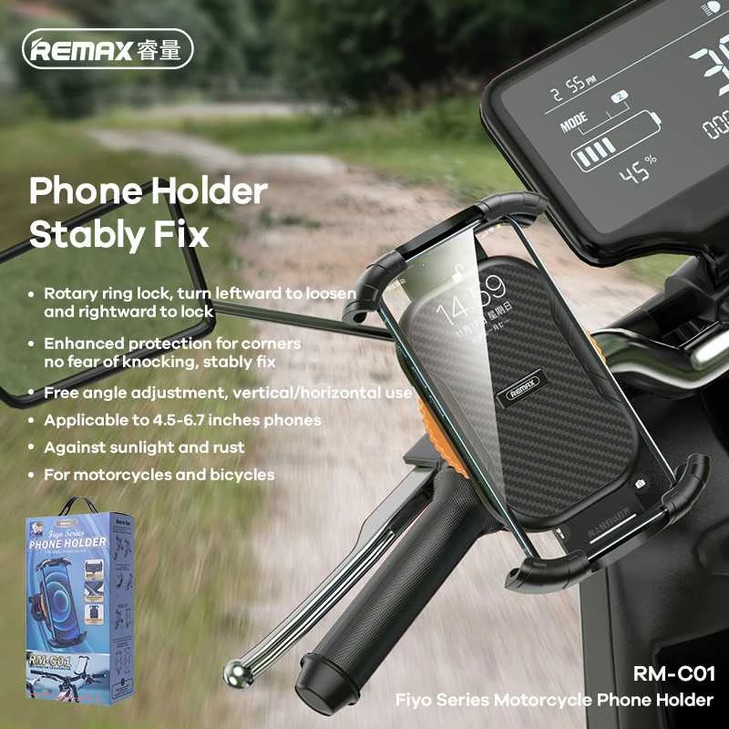 Motociklo telefono laikiklis REMAX RM-C01
