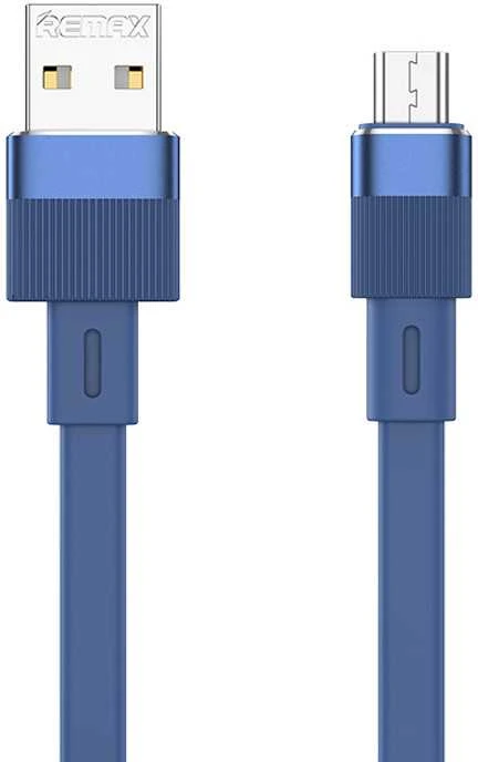 USB kabelis-mikro USB Remax Flushing, RC-C001, 1m, (mėlynas)
