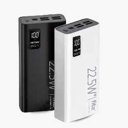 Remax Greitojo įkrovimo išorinė baterija FIT2 K9 30000mAh 22.5W PD su 4×USB ir Type-C, juoda
