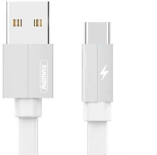 Remax Kerolla duomenų kabelis RC-094a 2m (USB – Type C): Spalva - Balta