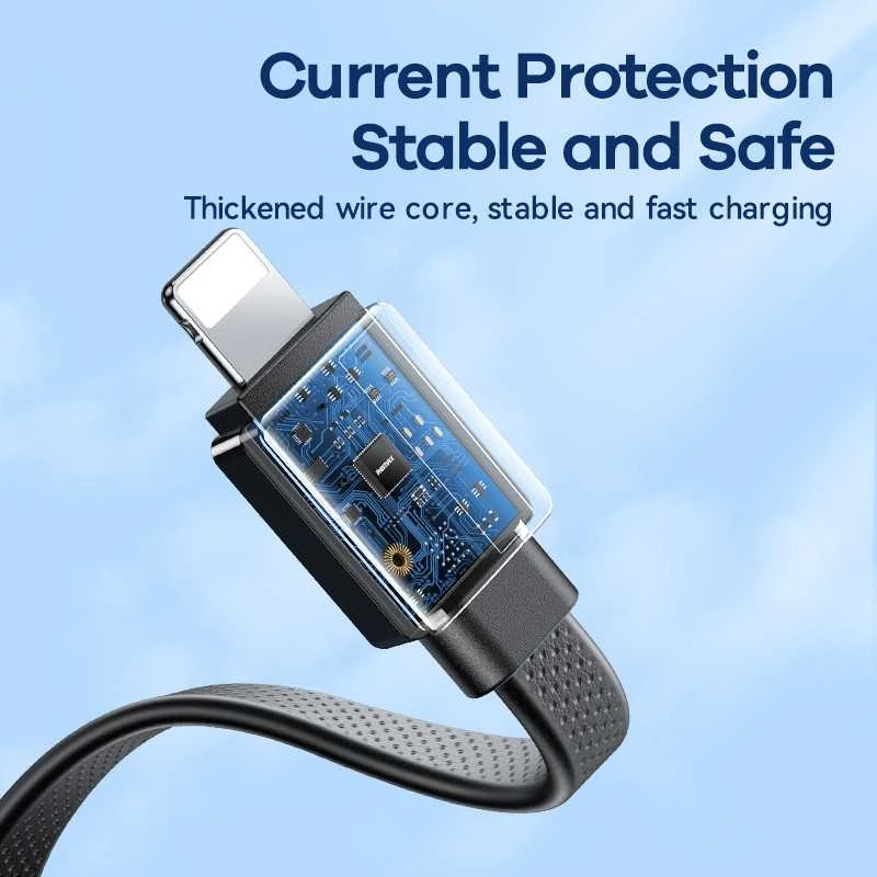 Laidas USB-C-lightning Remax Platinum Pro, RC-C050, 20W (juodas)