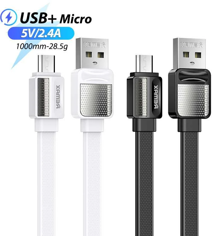 USB laidas Micro Remax Platinum Pro, 1m (baltas)