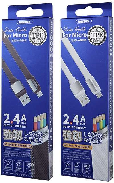 USB laidas Micro Remax Platinum Pro, 1m (baltas)
