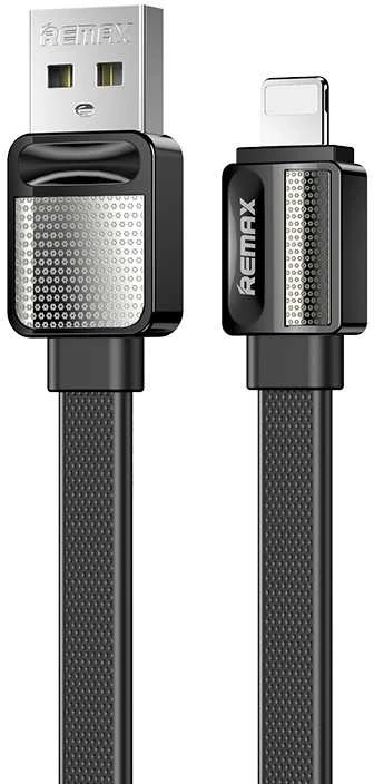 REMAX Platinum Pro serijos 2.4A duomenų kabelis RC-154i (USB - iPhone): Spalva - Juoda