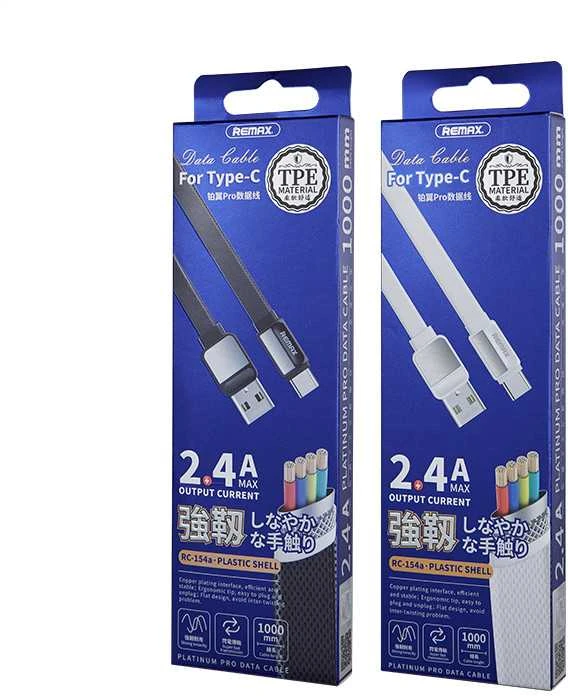 USB-C Remax Platinum Pro laidas, 1m (baltas)