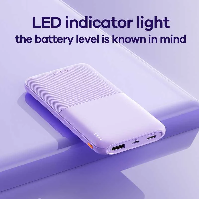Išorinė baterija (Powerbank) REMAX RPP-23 10000mAh 2.4A 2×USB, alyvinė