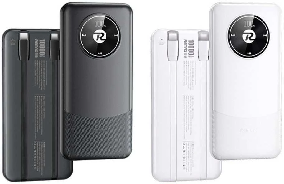 Išorinė baterija (Powerbank) REMAX RPP-37 10000mAh 2.1A 2×USB, balta