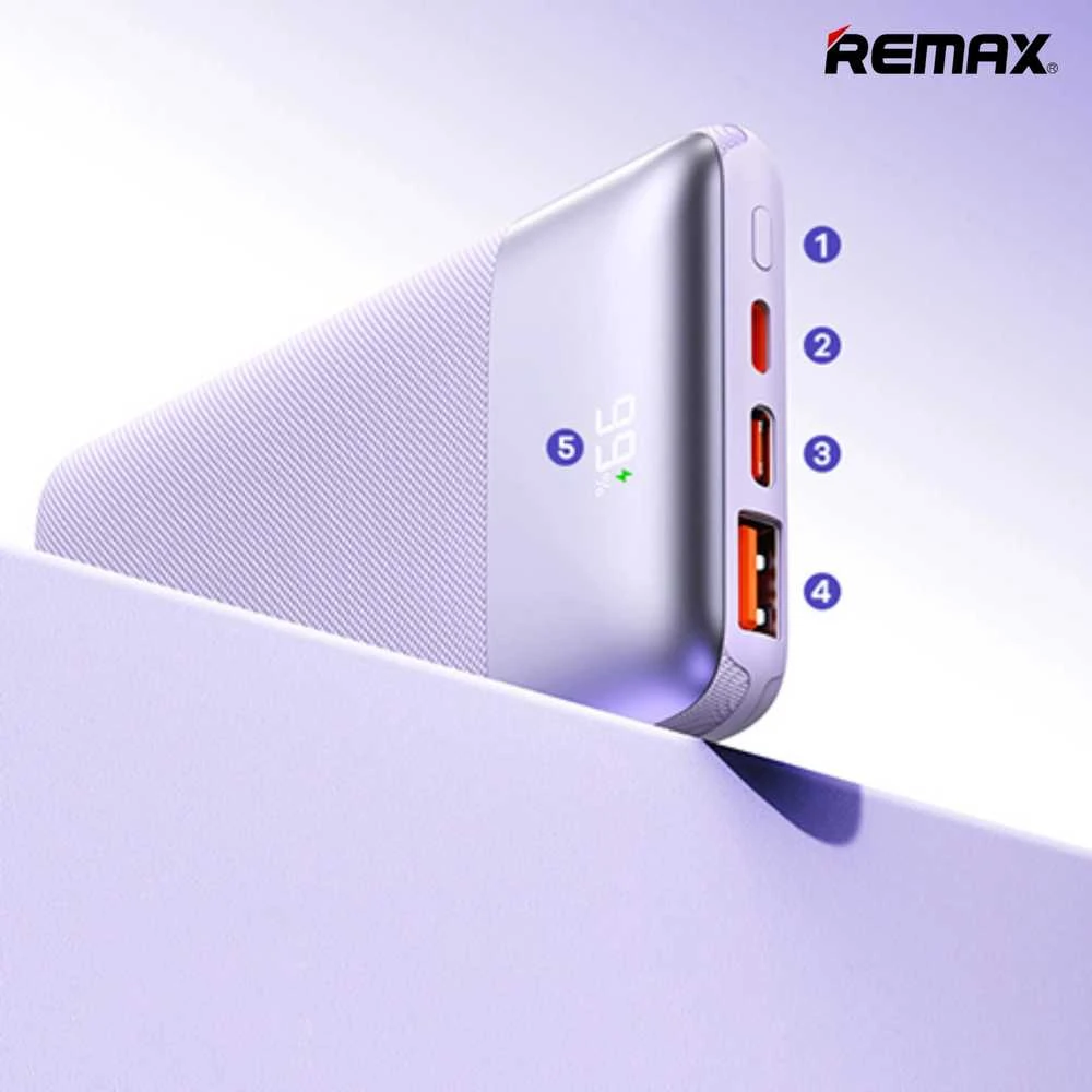 Greito įkrovimo išorinė baterija (Powerbank) REMAX RPP-5 10000mAh 22.5W, tamsiai mėlyna