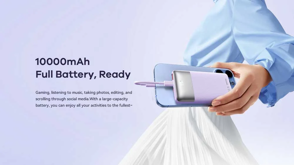 Greito įkrovimo išorinė baterija (Powerbank) REMAX RPP-5 10000mAh 22.5W, tamsiai mėlyna