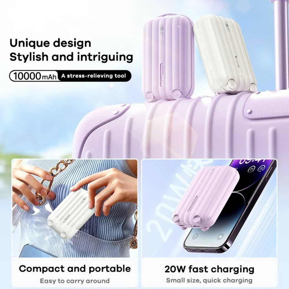 Greito įkrovimo išorinė baterija (Powerbank) REMAX RPP-595 10000mAh 20W PD + QC, pilka
