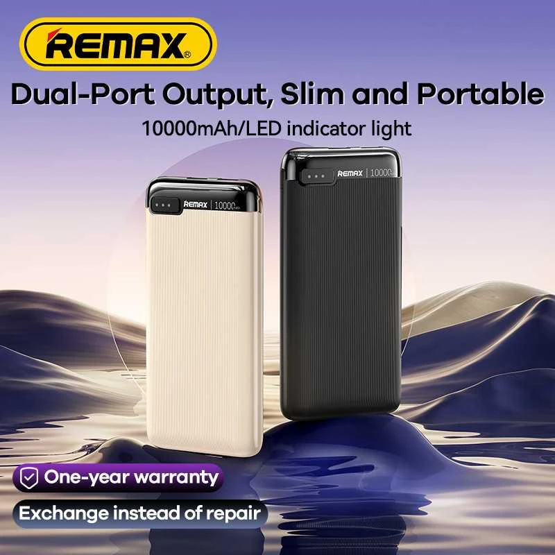 Išorinė baterija (Powerbank) REMAX RPP-625 10000mAh 2.1A 2×USB, tamsiai mėlyna