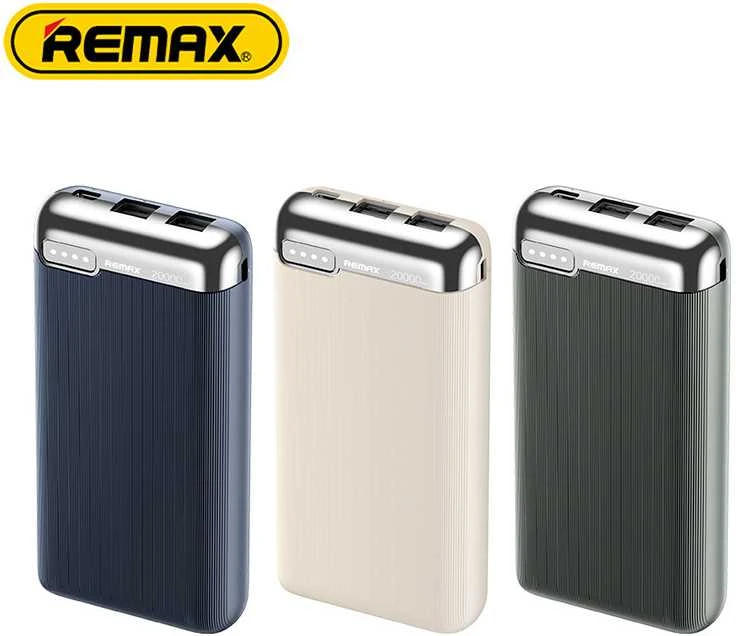 Išorinė baterija (Powerbank) REMAX RPP-626 20000mAh 2.1A su 2× USB, tamsiai mėlyna