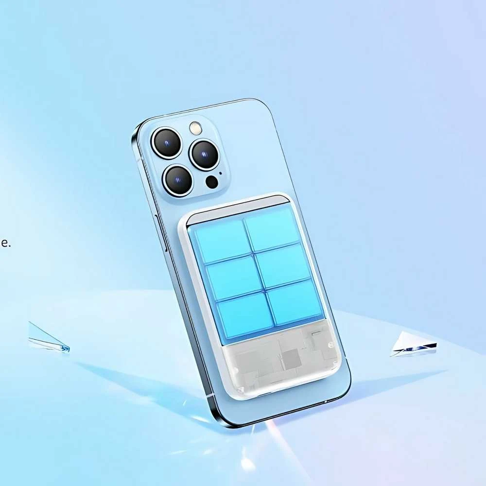 Magnetinė belaidė išorinė baterija (Powerbank) REMAX RPP-65 10000mAh 20W PD + 15W, tamsiai mėlyna