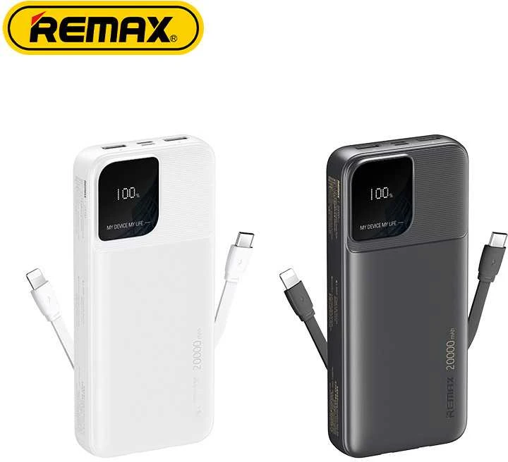Išorinė baterija (Powerbank) REMAX RPP-658 20000mAh su dviguba įvestimi ir trigubu išėjimu, juoda