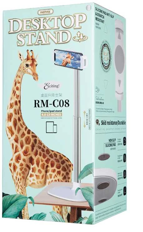 Laikiklis, telefono stovas Remax, RM-C08 (balta)
