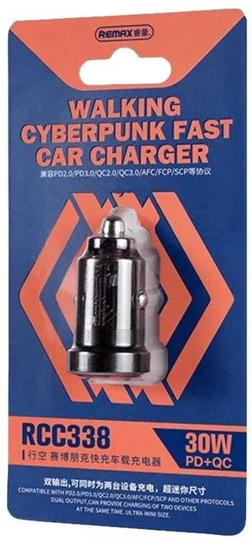 Automobilinis įkroviklis REMAX RCC338 30W PD+QC Cyberpunk, greitas