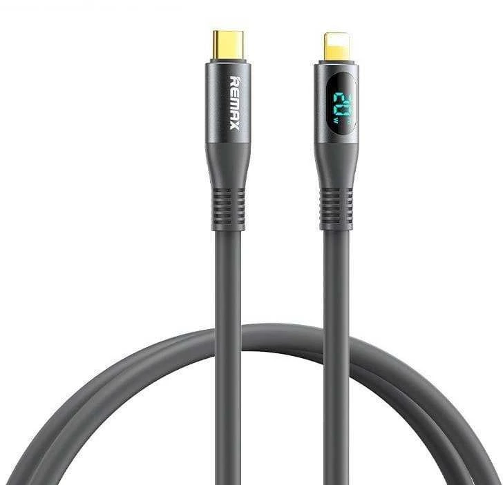 Laidas USB-C-lightning Remax Zisee, RC-C031, 20W (pilkas)