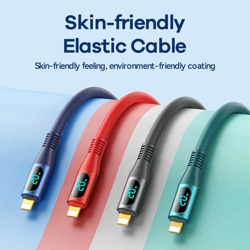 Laidas USB-C-lightning Remax Zisee, RC-C031, 20W (pilkas)