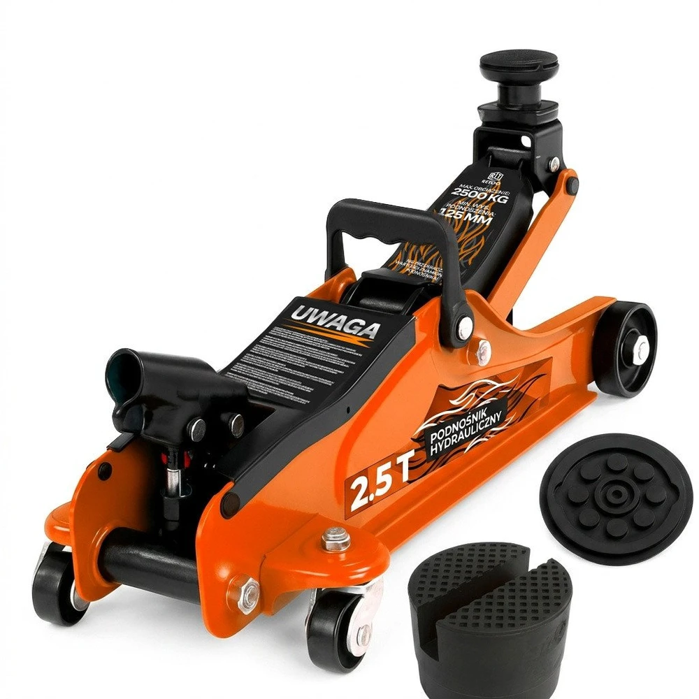 Retoo Podnośnik Hidraulinis dirbtuvių automobilio domkratas, varlės formos domkratas, 2,5 t, 380 mm - mr181