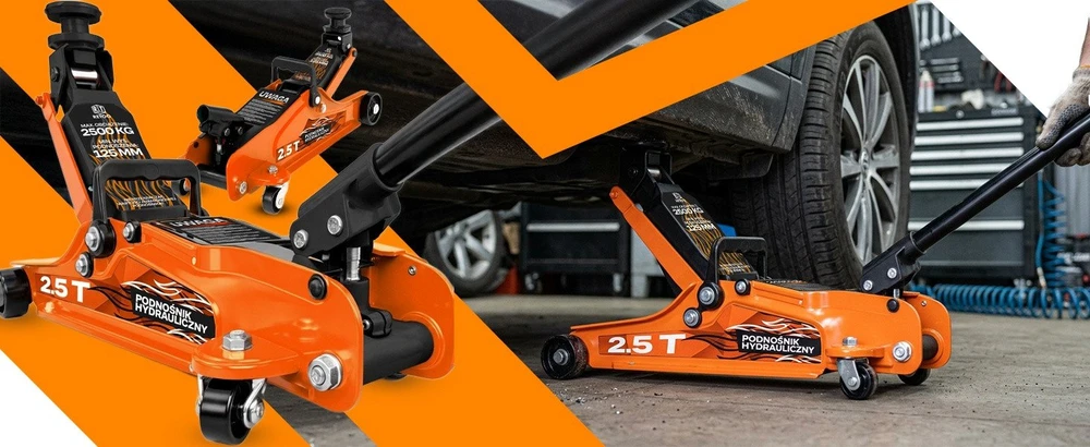 Retoo Podnośnik Hidraulinis dirbtuvių automobilio domkratas, varlės formos domkratas, 2,5 t, 380 mm - mr181