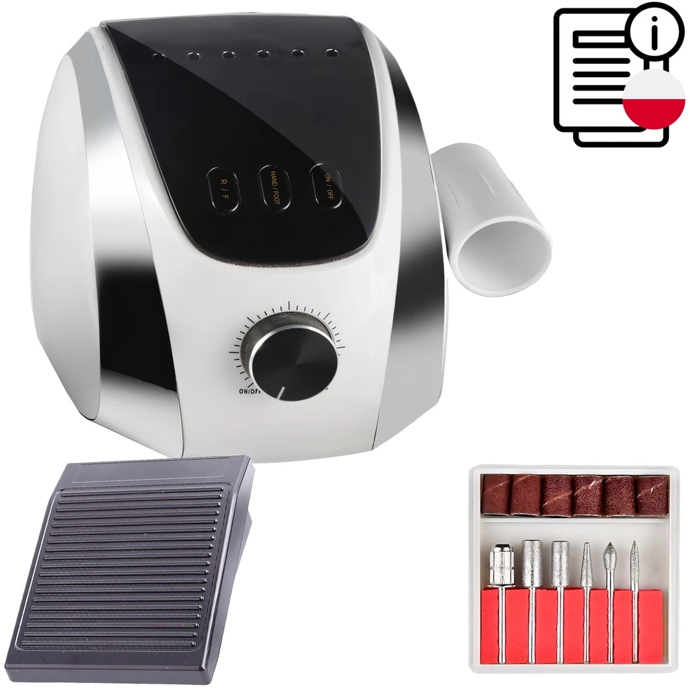 Retoo Nagų freza manikiūrui ir pedikiūrui, 65 W, 35000 aps./min., LCD