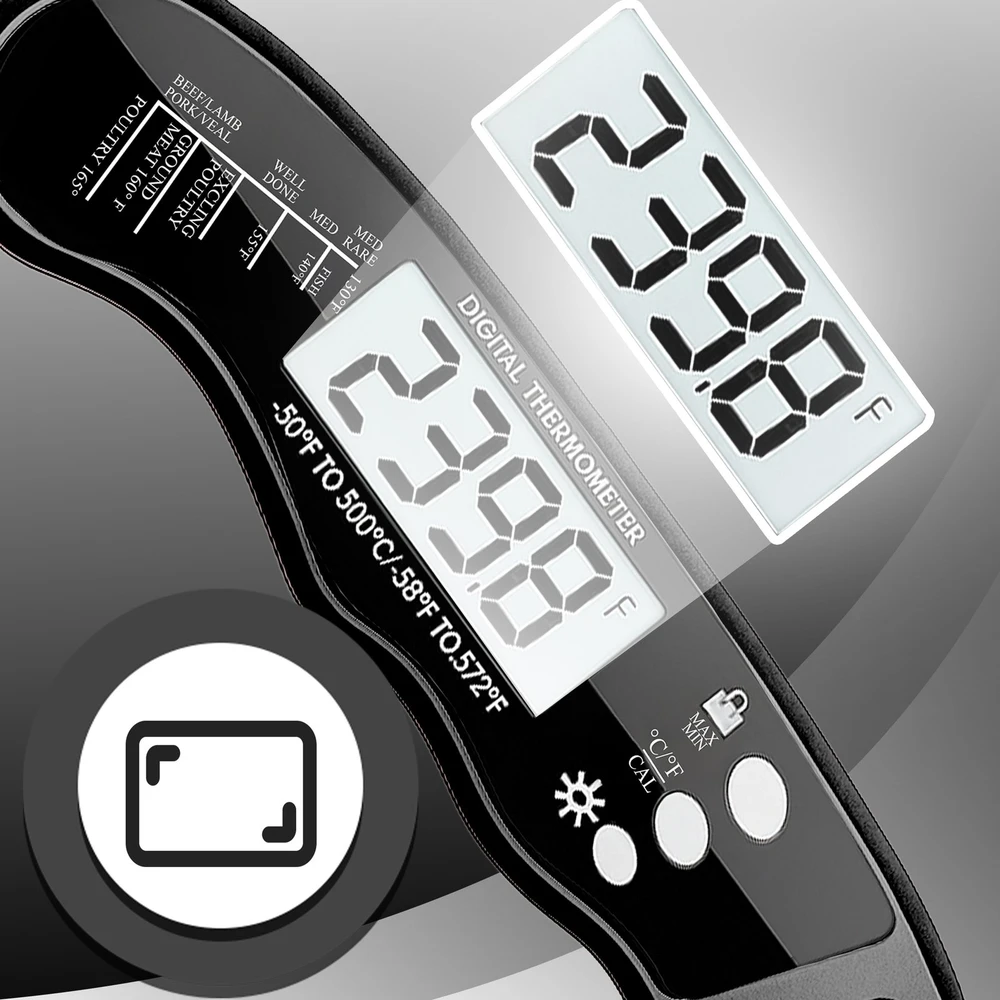 Kaitlentė Retoo Skaitmeninis virtuvinis mėsos termometras su zondu, nuo -50 iki +300 C