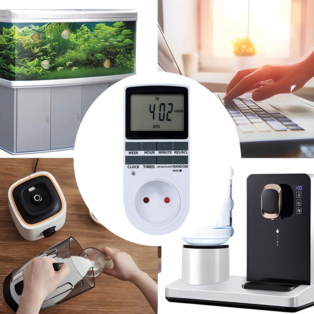 Retoo Programator Laikmačio jungiklis, įjungimas/išjungimas, LCD laikmatis -e245