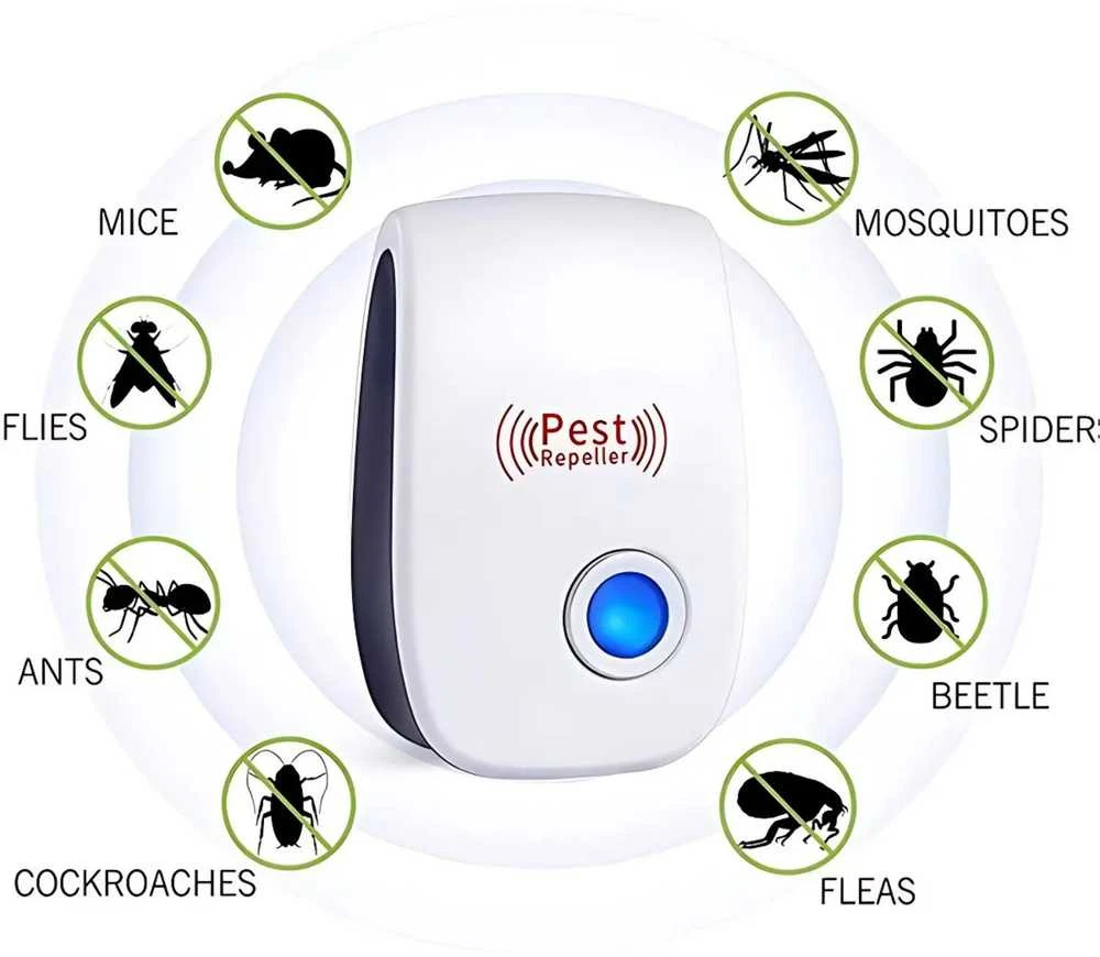 Ultragarsinis kenkėjų repelentas FIT2 801A 22-65 kHz, 4 vnt rinkinys