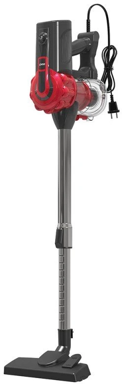 Vertikalus laidinis dulkių siurblys Livoo DOH142 600W 12 kPa su HEPA filtru, raudonas