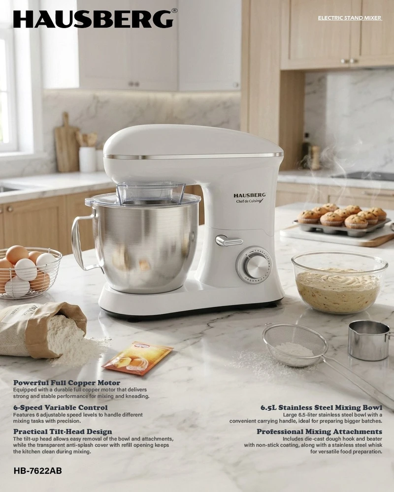 Virtuvinis kombainas BERVIN DIS TICARET LTD STI HAUSBERG HB-7622AB Kombainas